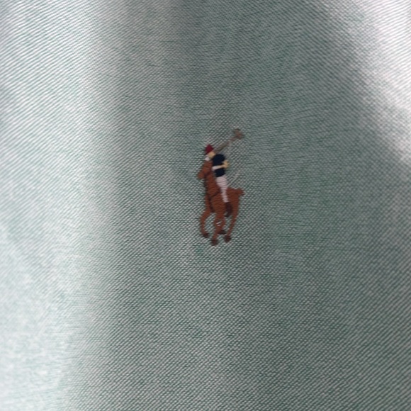 Ralph Lauren Classic Fit Light Green Button Down Shirt size L - Picture 2 of 7